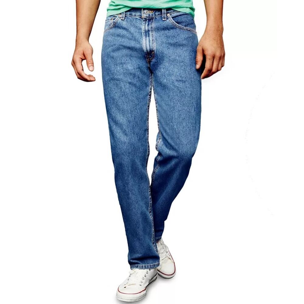 LEVIS 505 Regular Fit High Waisted Jeans Mens Womens 4891 33X30 EUC